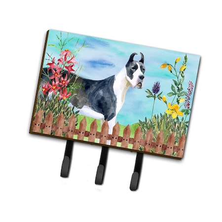 Carolines Treasures Harlequin Great Dane Spring Leash or Key Holder CK1205TH68